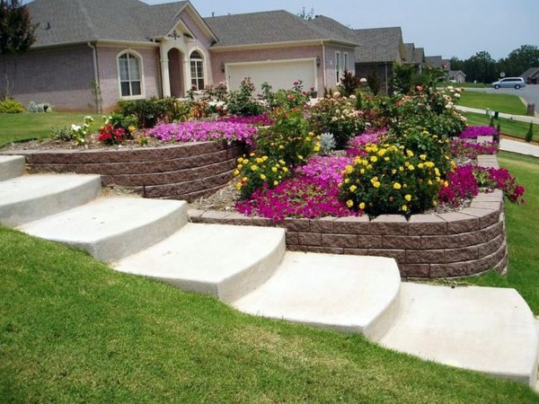 Outdoor Landscape Slope
 Landscaping on a slope – How to make a beautiful hillside