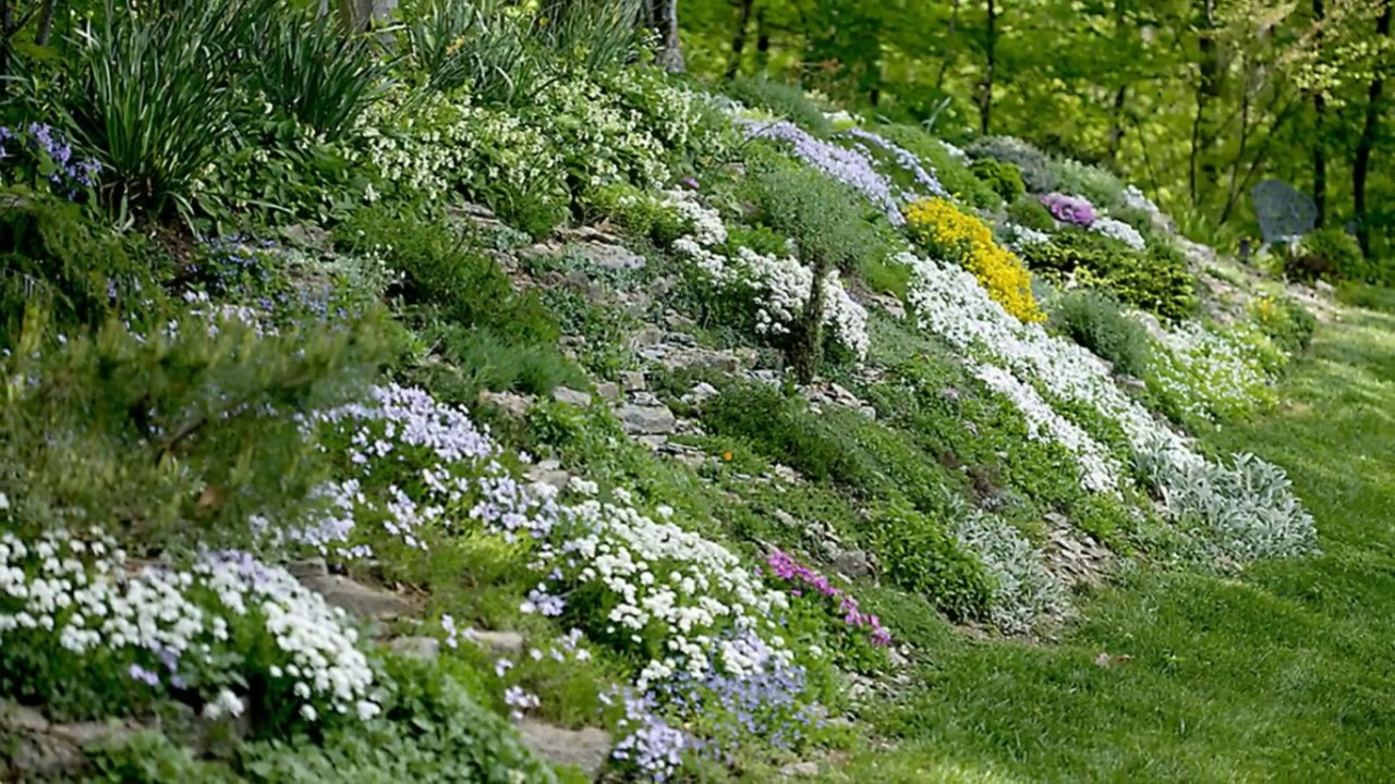 Outdoor Landscape Slope
 Landscaping Ideas for Sloped Backyard Garden Design Ideas