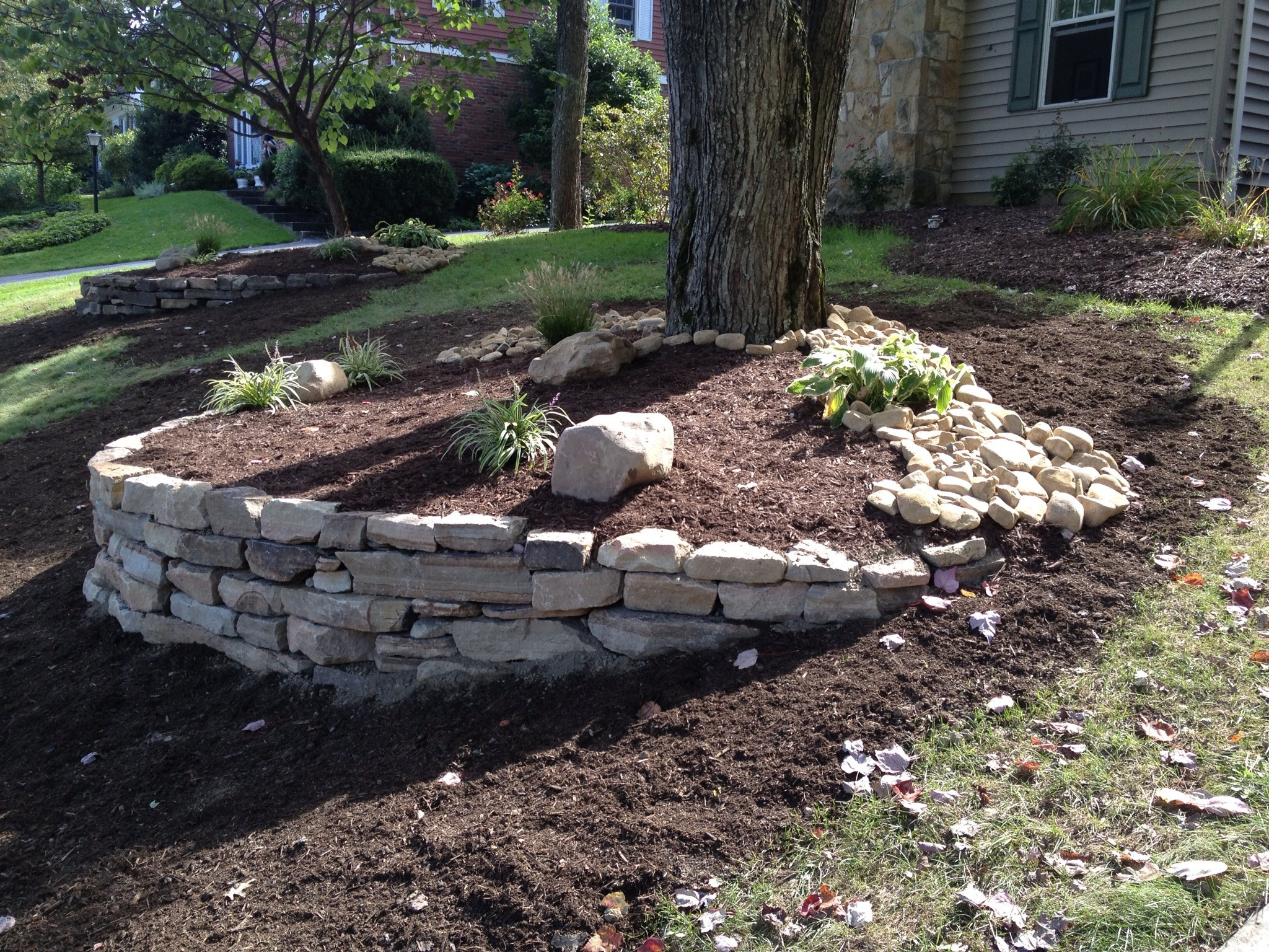 Outdoor Landscape With Rocks
 Landscaping Natural Outdoor Design With Rock Landscaping