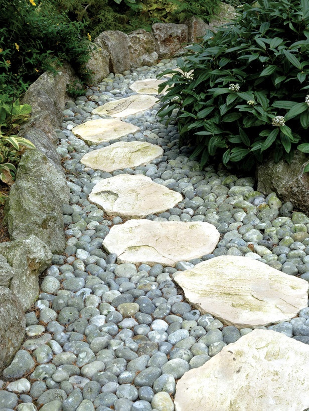 Outdoor Landscape With Stones
 43 Awesome Garden Stone Paths