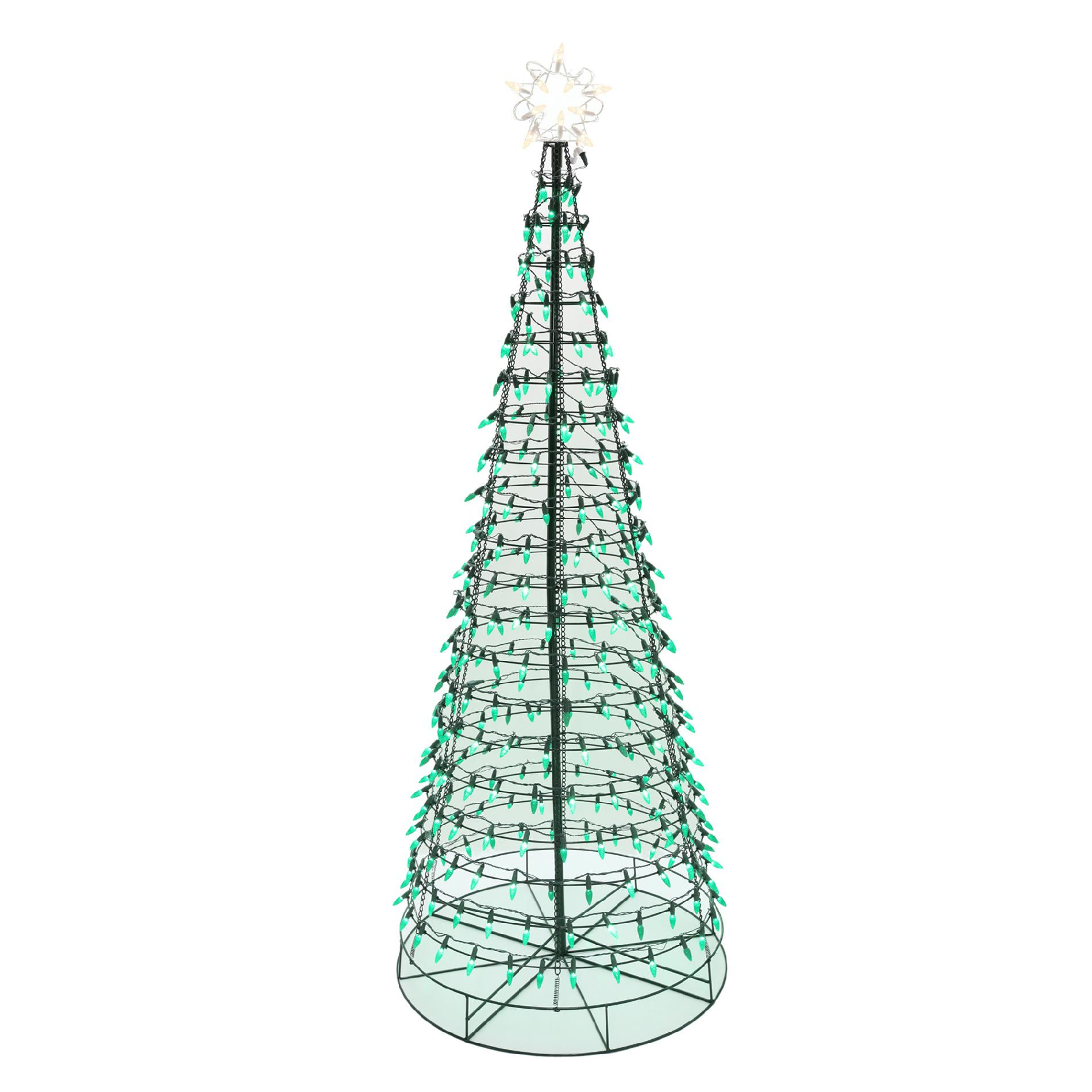 Outdoor Metal Christmas Trees
 Energy Best 6 350 Green LED Light Metal Christmas Tree