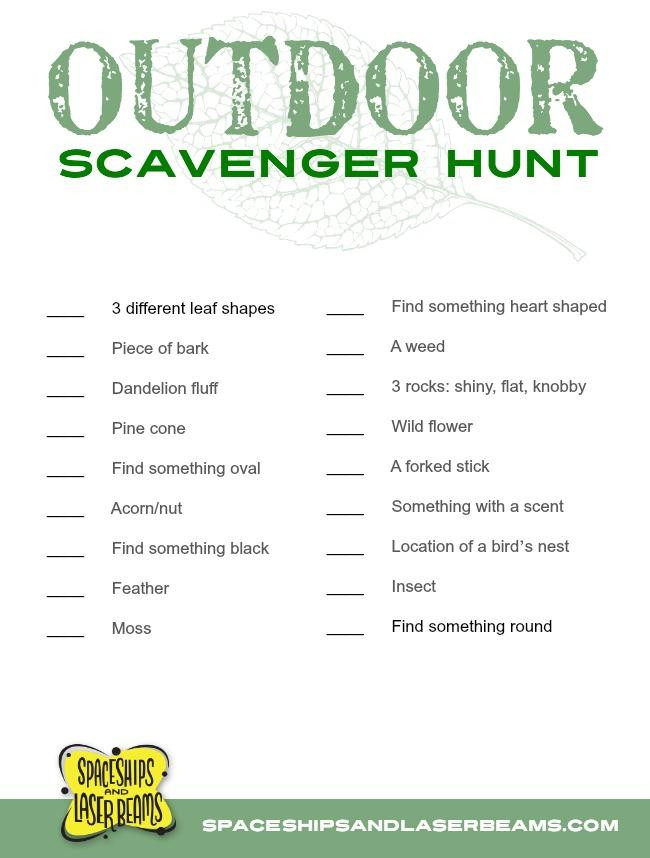 Outdoor Scavenger Hunt For Kids
 Summer Scavenger Hunt Giveaway New Life Overnight