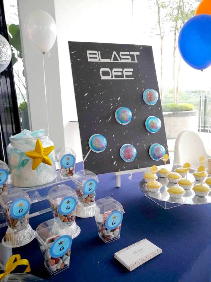 Outer Space Birthday Party
 Kara s Party Ideas Outer Space Birthday Party