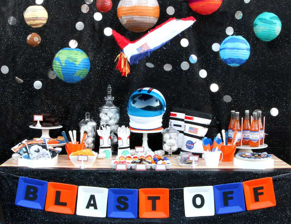 Outer Space Birthday Party
 Astronauts Space Birthday "Outer Space Birthday Party