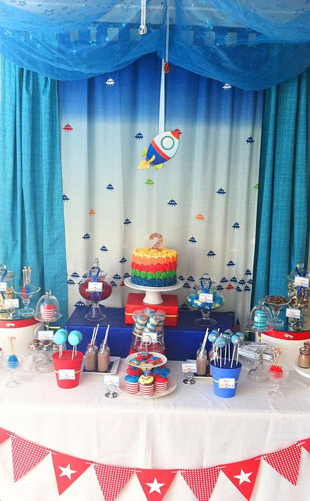 Outer Space Birthday Party
 Outer Space Birthday Party Ideas 2 of 25