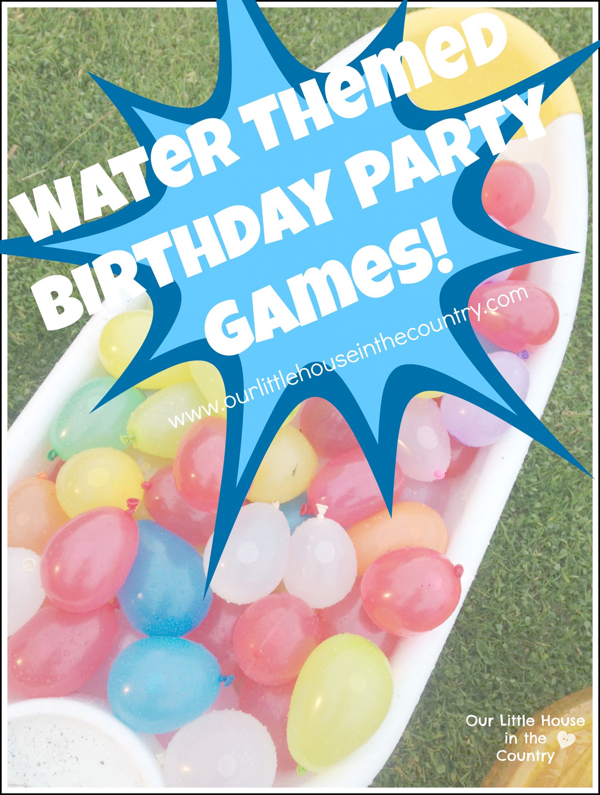 Outside Birthday Party Games
 Water Themed Birthday Party Games