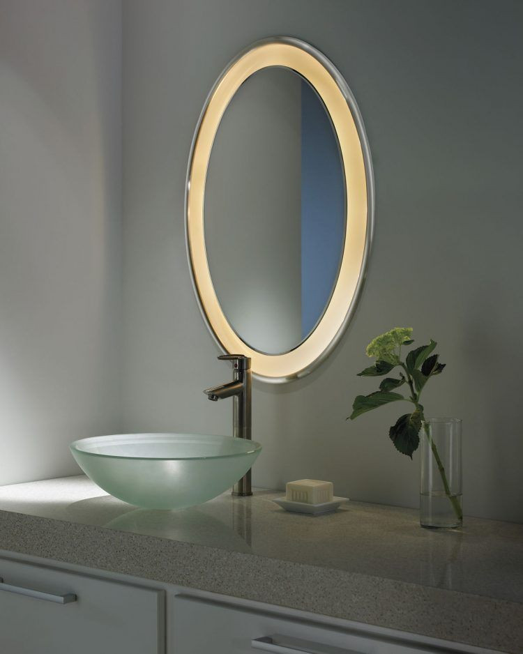 Oval Bathroom Vanity Mirrors
 20 Bright Bathroom Mirror Designs With Lights