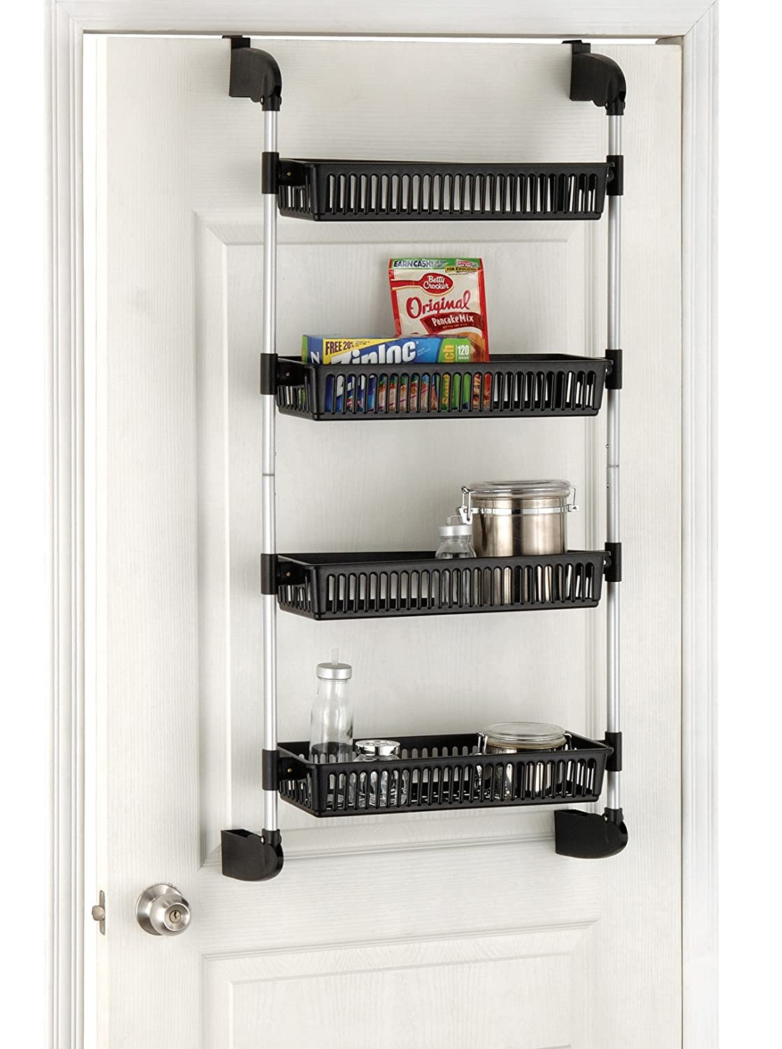 Over The Door Kitchen Organizer
 Kitchen Bathroom Rack Organizer Over The Door Basket Shelf