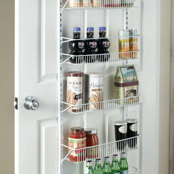 Over The Door Kitchen Organizer
 Wide 18" Adjustable 8 Shelf Over the Door Pantry Closet