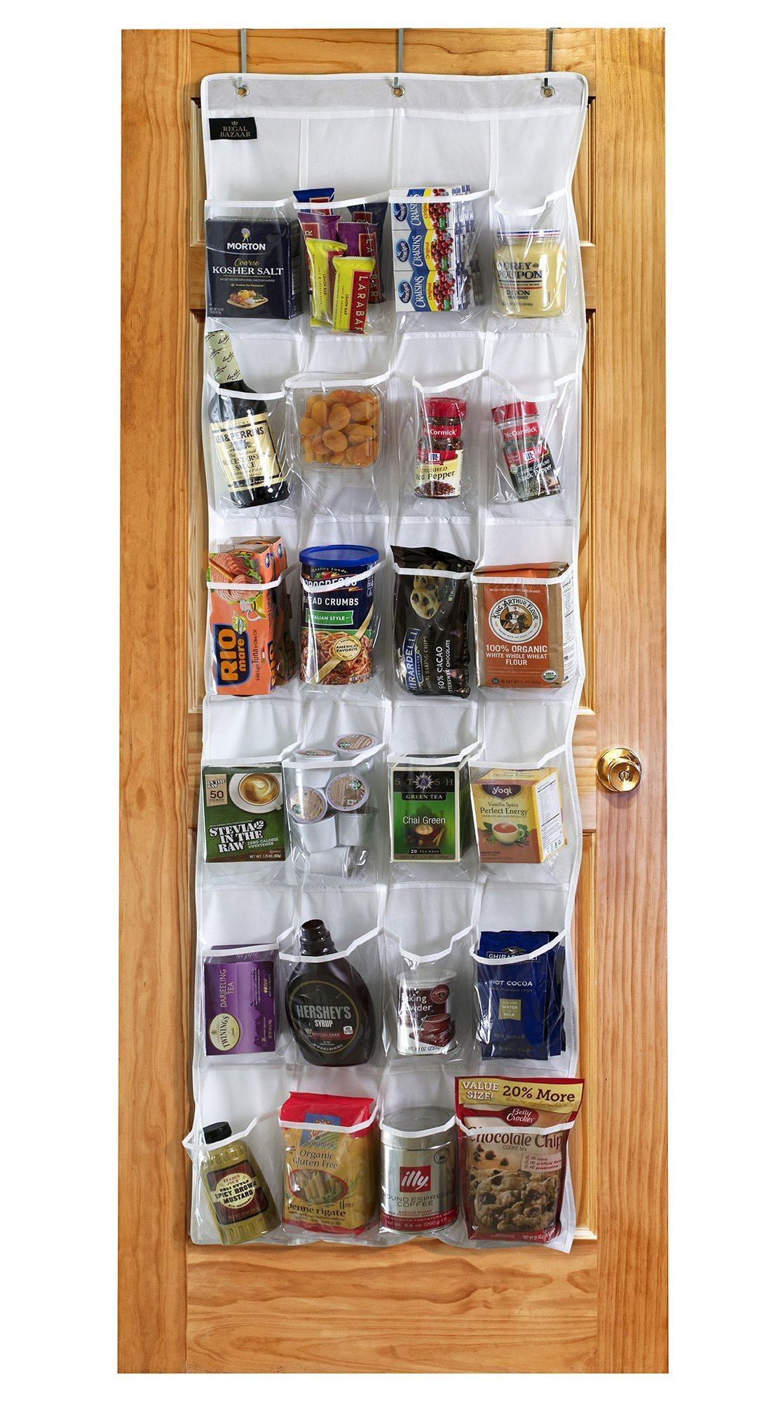 Over The Door Kitchen Organizer
 Regal Bazaar Over the Door Hanging White Pantry Organizer