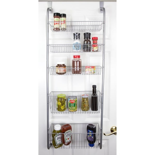 Over The Door Kitchen Organizer
 Shop Over the Door Kitchen Pantry Organizer Grey Free