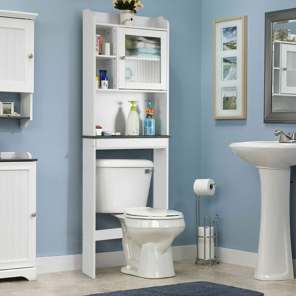 Over The Toilet Bathroom Storage
 Over the Toilet Bath Cabinet Bathroom Space Saver Storage