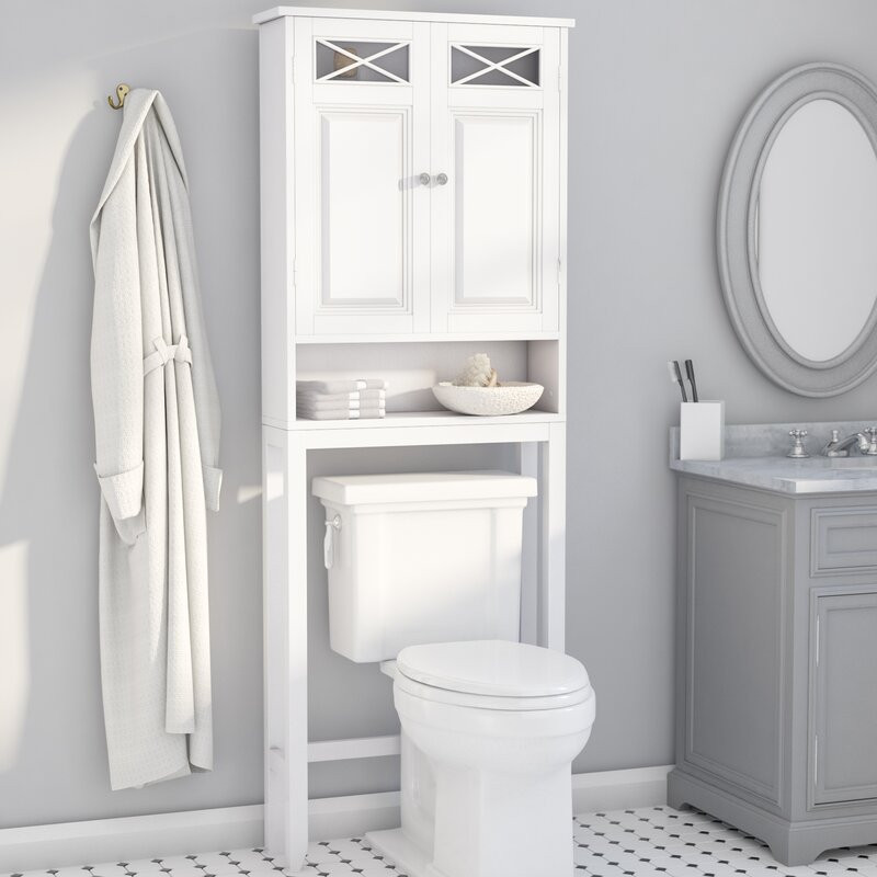 Over The Toilet Bathroom Storage
 Darby Home Co Coddington 25" W x 68" H Over The Toilet