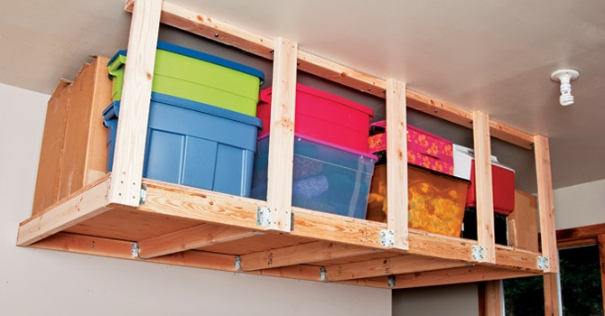 Overhead Garage Organization
 How to Install Overhead Garage Storage DIY