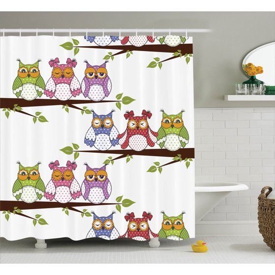 Owl Bathroom Decor
 Owls Home Decor Shower Curtain Set Owls The Tree