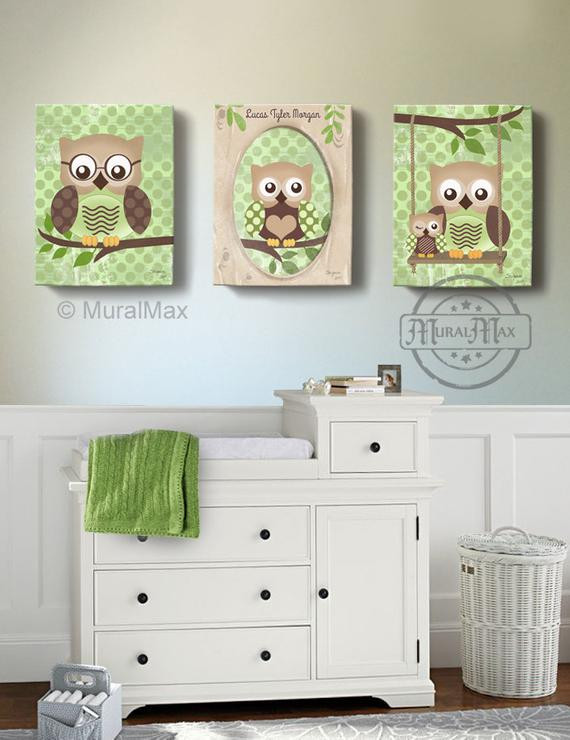 Owl Kids Decor
 Owl Kids Art Owl Decor Art for children Owls Nursery Art