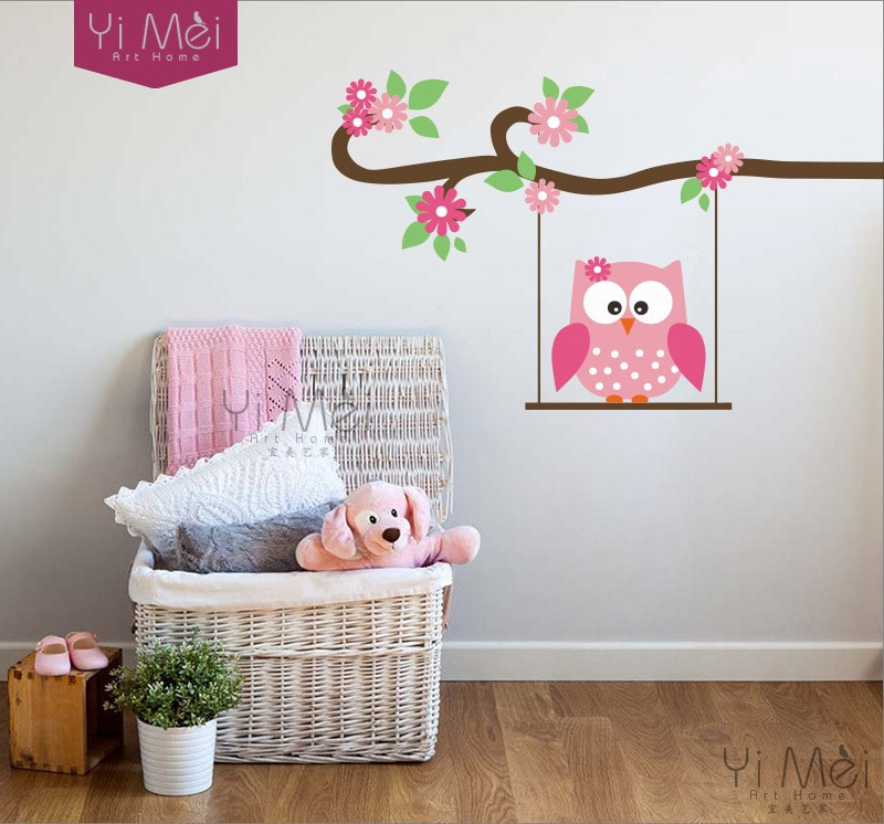 Owl Kids Decor
 Owl tree wall sticker owl wall decal nursery owl decor