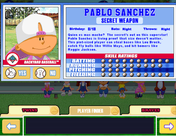 Pablo Sanchez Backyard Baseball
 Pablo Sanchez Perfect Game through 7 Blowout Cards Forums
