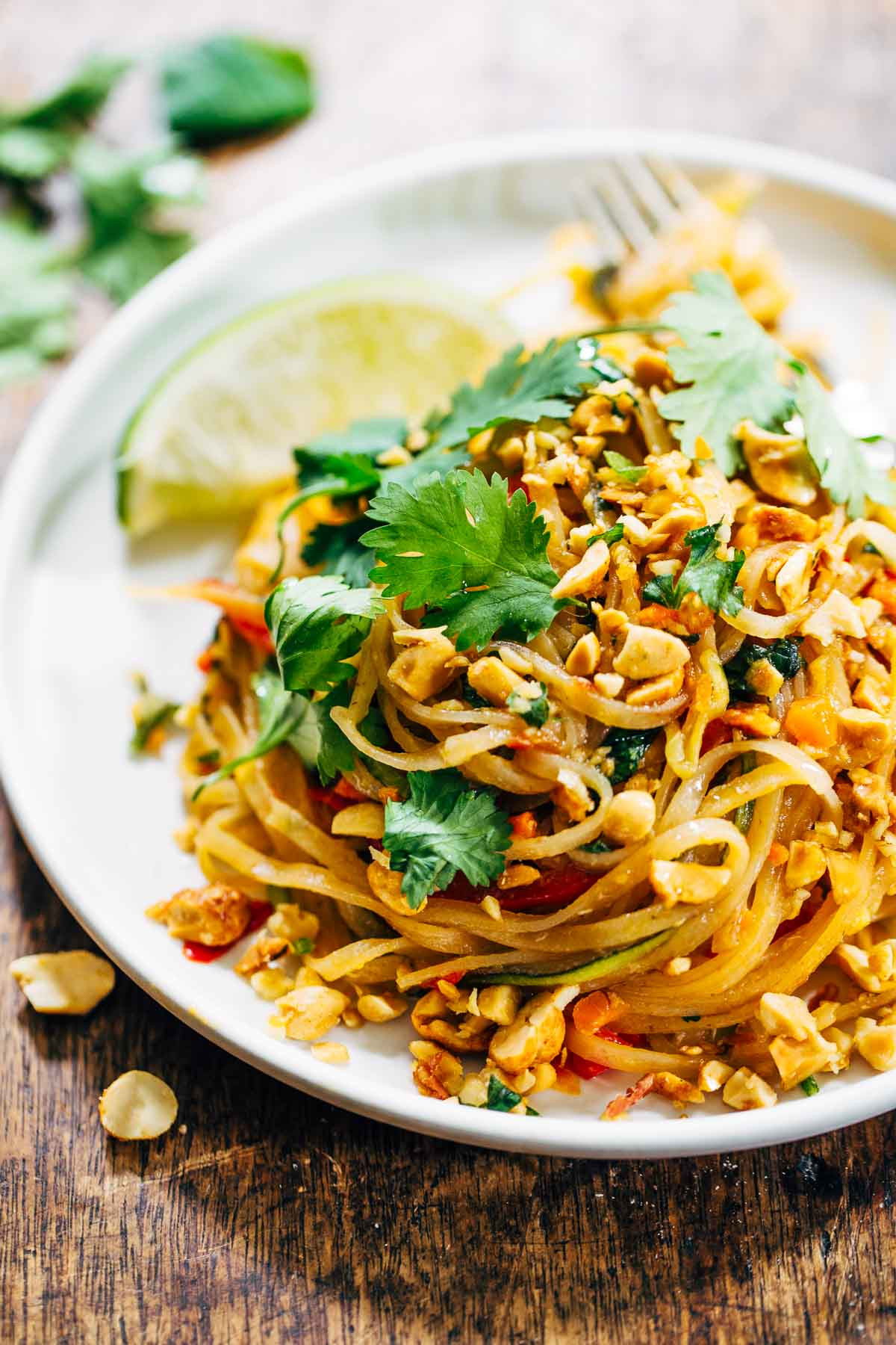 Pad Thai Recipe Sauce
 Rainbow Ve arian Pad Thai with Peanuts and Basil Recipe