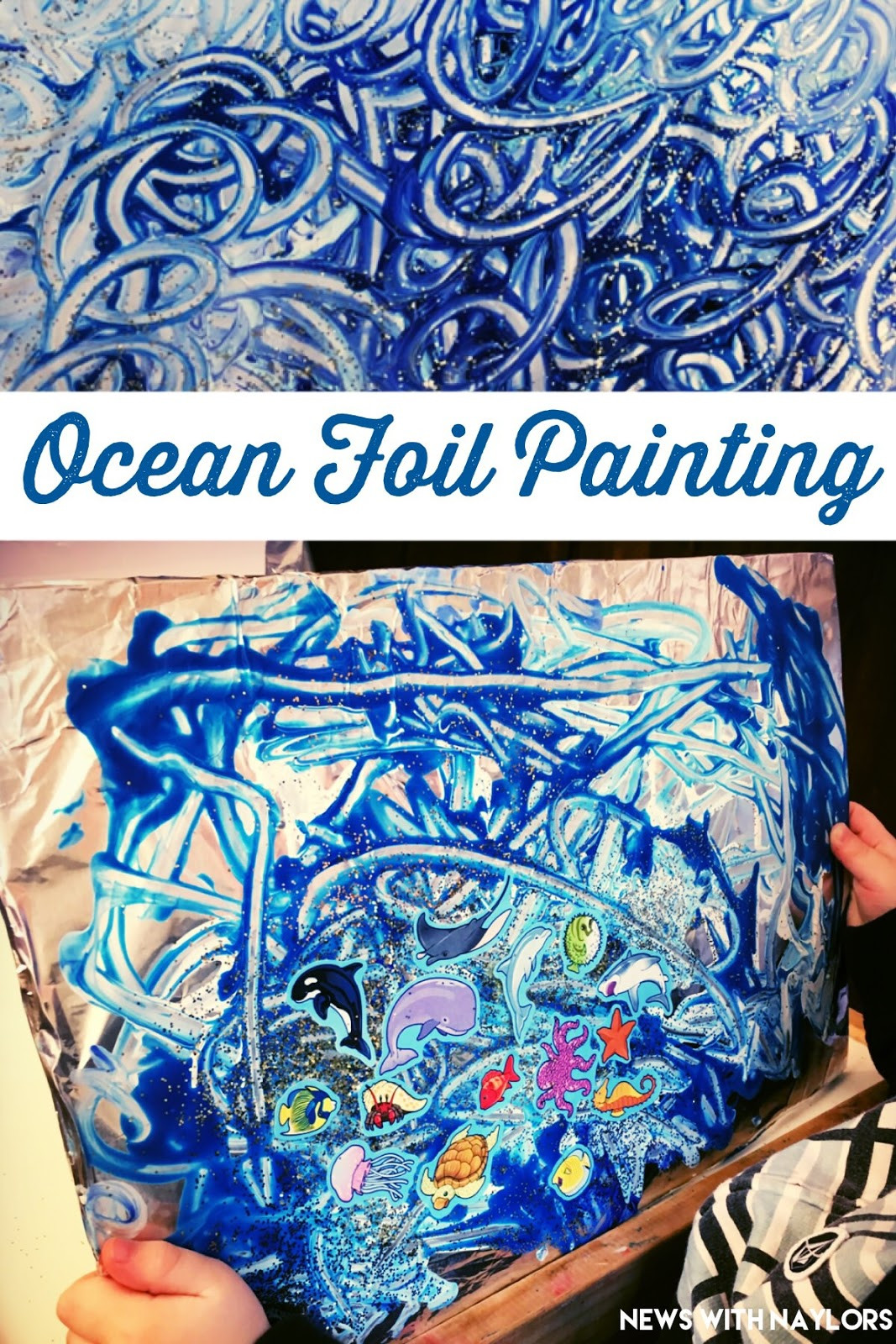 Paint Ideas For Preschoolers
 Ocean Foil Painting