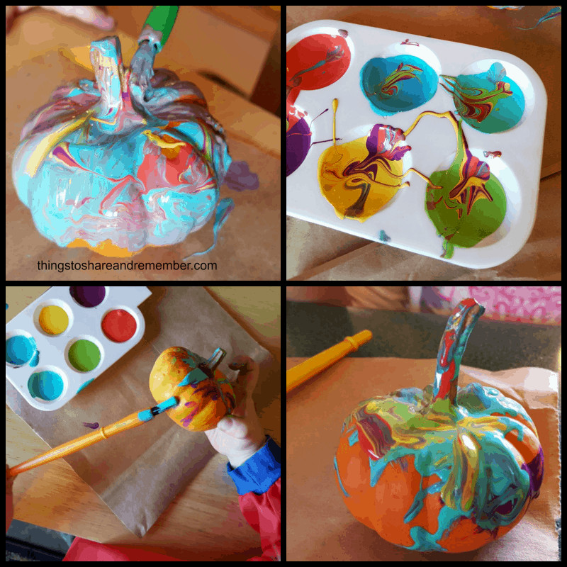Paint Ideas For Preschoolers
 Painted Mini Pumpkins