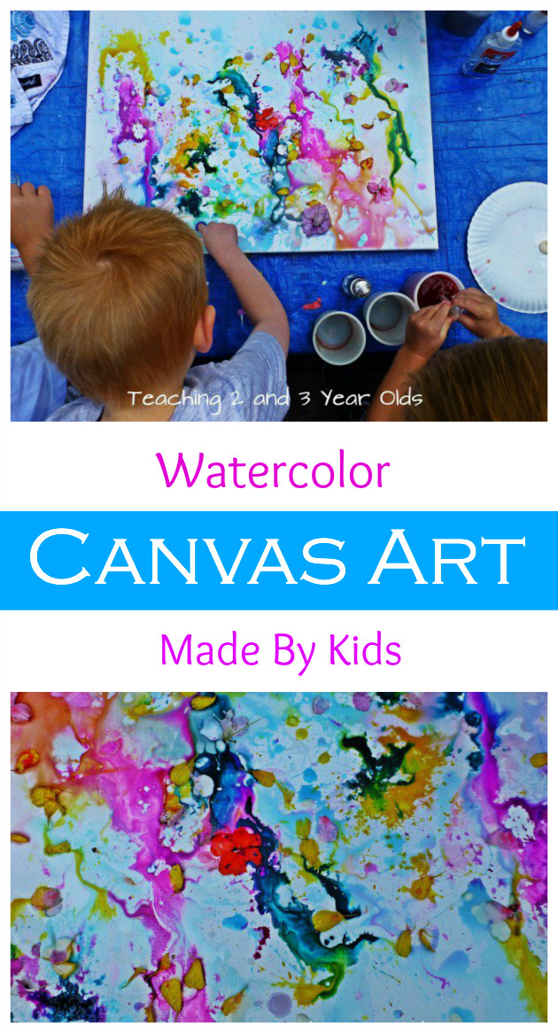 Paint Ideas For Preschoolers
 Kids Canvas Painting Teaching 2 and 3 Year Olds
