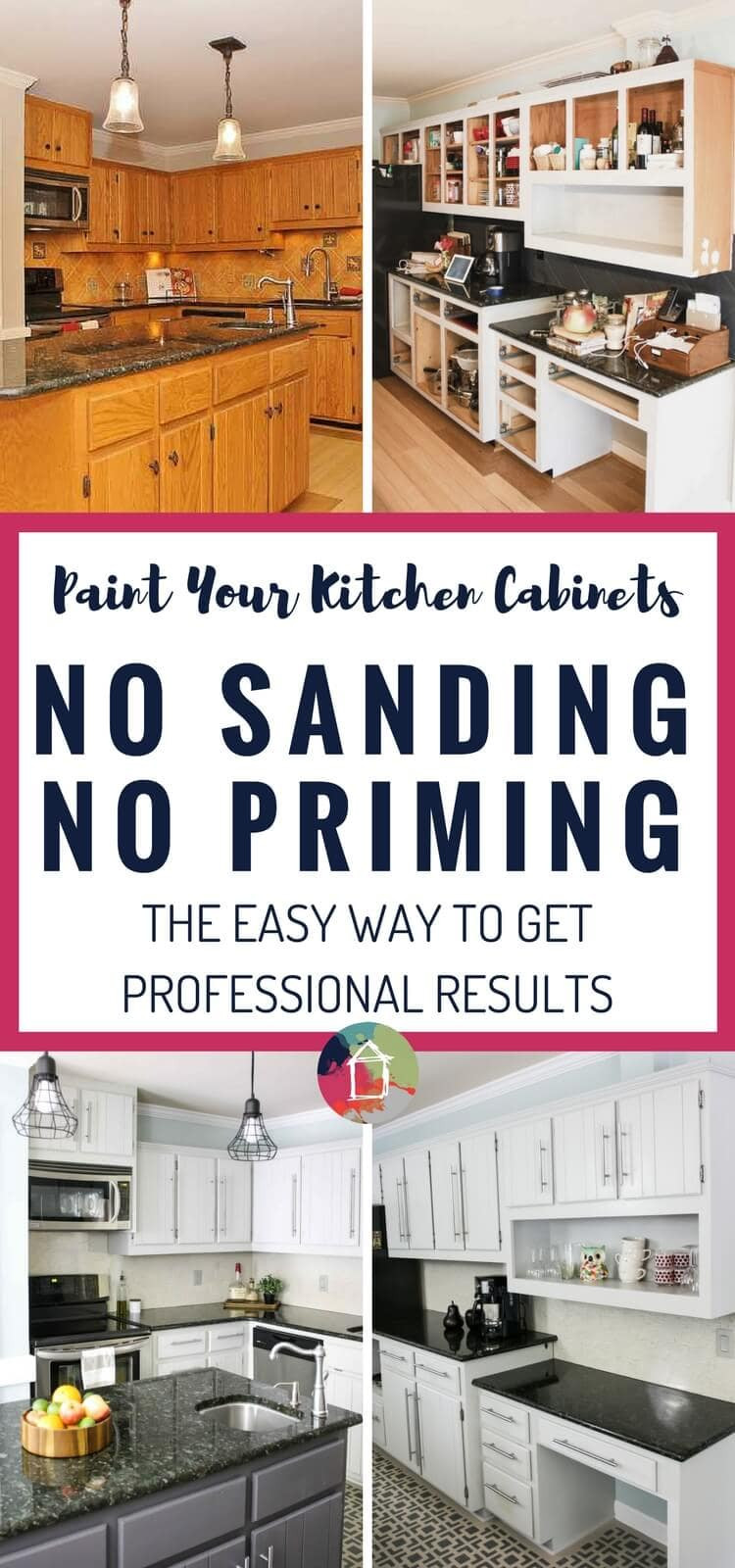 Paint Kitchen Cabinets Without Sanding
 How to Paint Kitchen Cabinets without sanding or priming