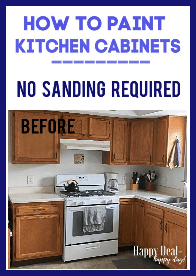 Paint Kitchen Cabinets Without Sanding
 How To Paint Kitchen Cabinets Without Sanding