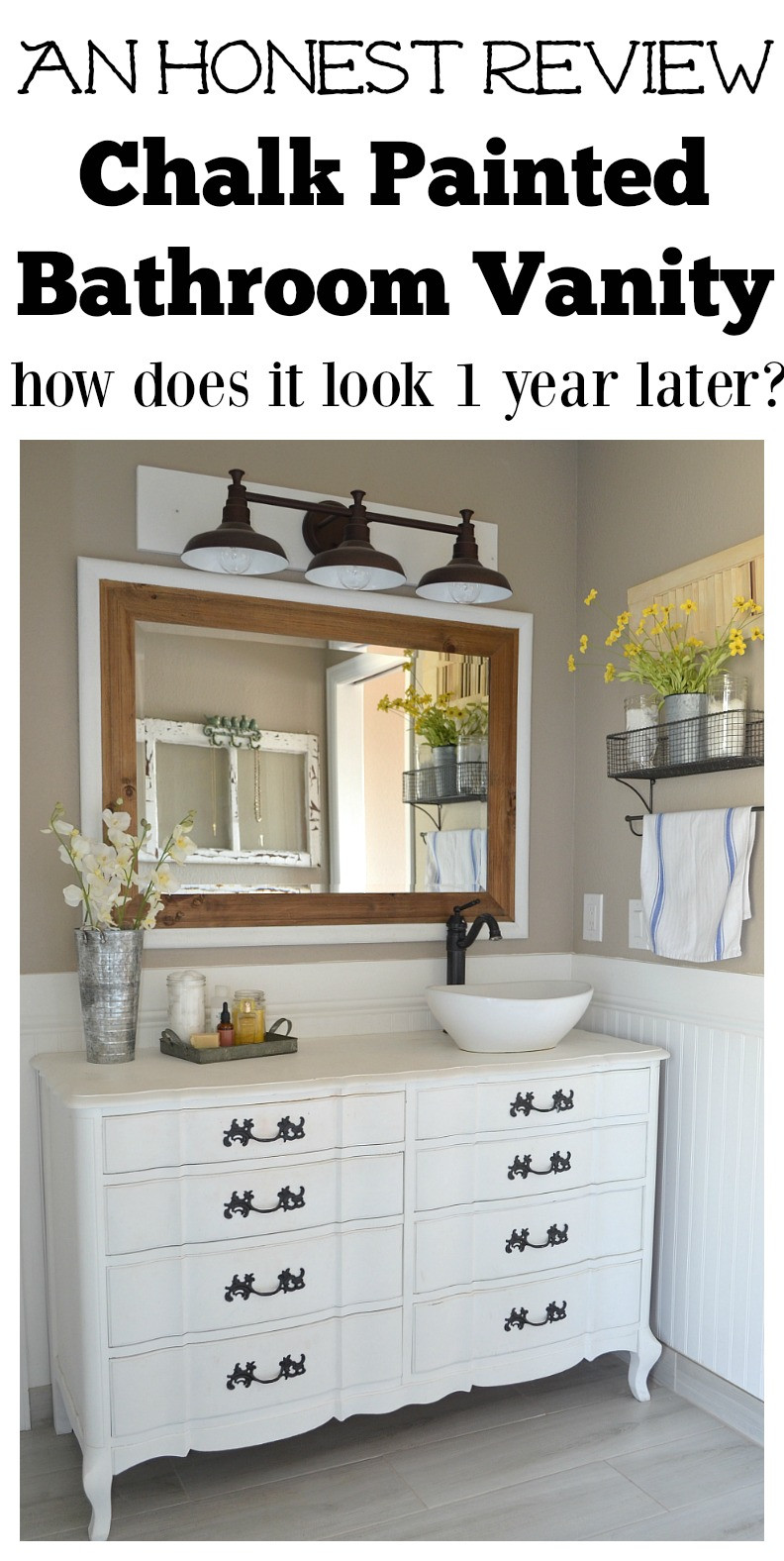 Paint To Use In Bathroom
 Honest Review of My Chalk Painted Bathroom Vanities