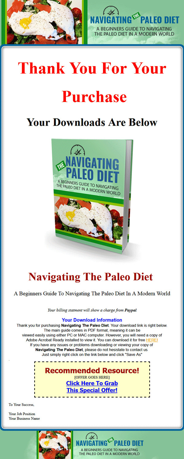 Paleo Diet Book
 Paleo Diet Book Pdf Diet Plan