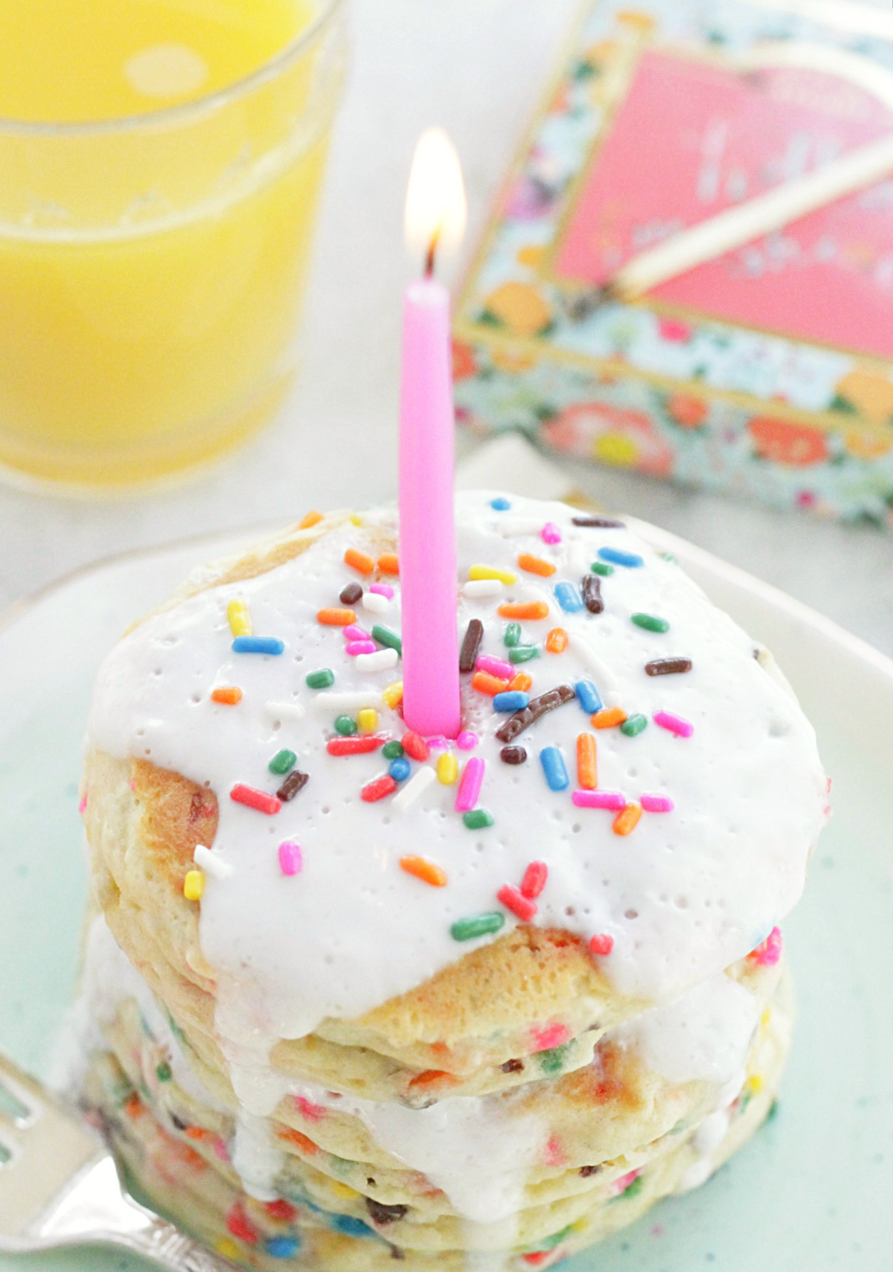 Pancake Birthday Cake
 Birthday Cake Pancakes Foodtastic Mom