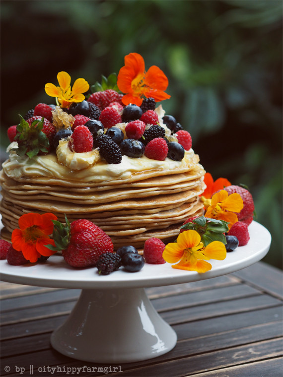 Pancake Birthday Cake
 Swedish Pancake Cake and the joy of ting older