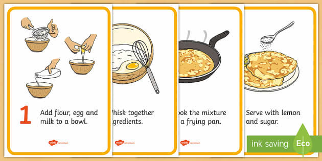 Pancake Recipes For Kids
 Pancake Recipe Cards Pancake day recipe pancake