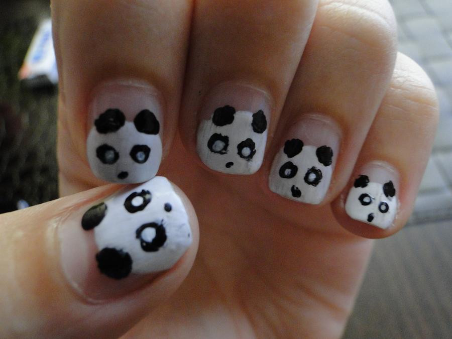 Panda Nail Art
 Panda Nails by KariInlove on DeviantArt