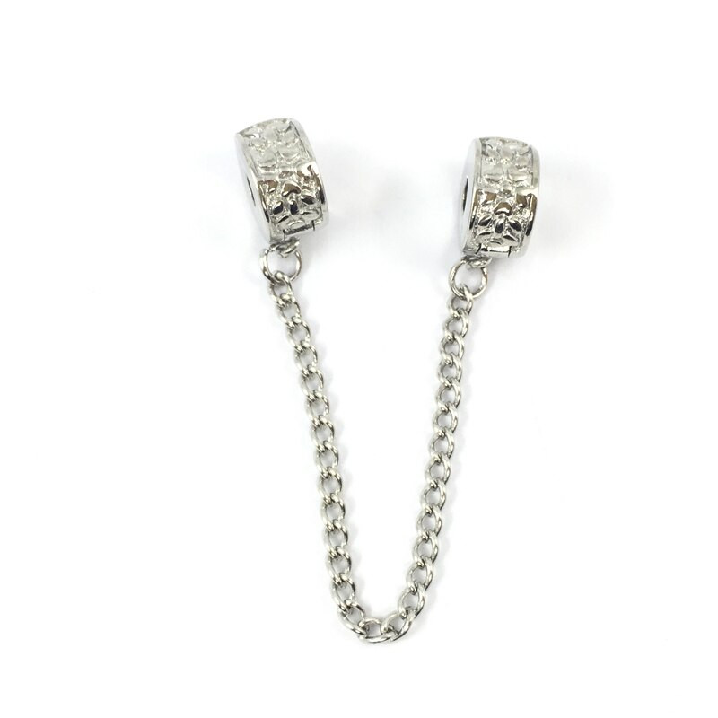 Pandora Bracelet Clips
 Free Shipping Grain Safety Chain Clips Locks Stoppes Charm