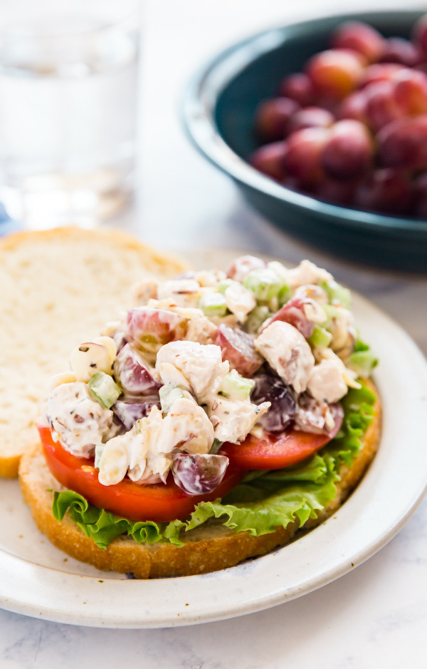 Panera Chicken Salad Recipe
 Copycat Panera Bread Napa Almond Chicken Salad Sandwich