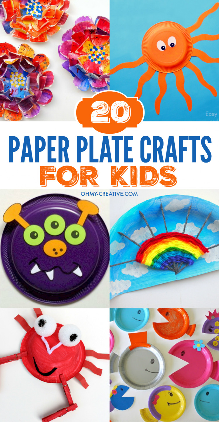 Paper Crafts For Kids
 20 Paper Plate Crafts For Kids Oh My Creative