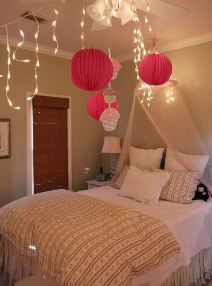 Paper Lantern Lights For Bedroom
 love the ideas of hanging paper lanterns and lights