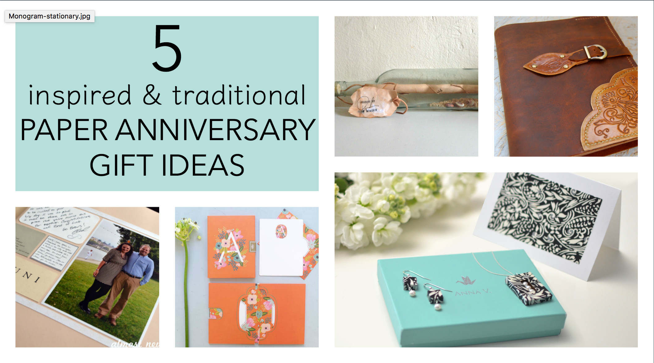 Paper Wedding Anniversary Gift Ideas
 5 Traditional Paper Anniversary Gift Ideas for Her Paper