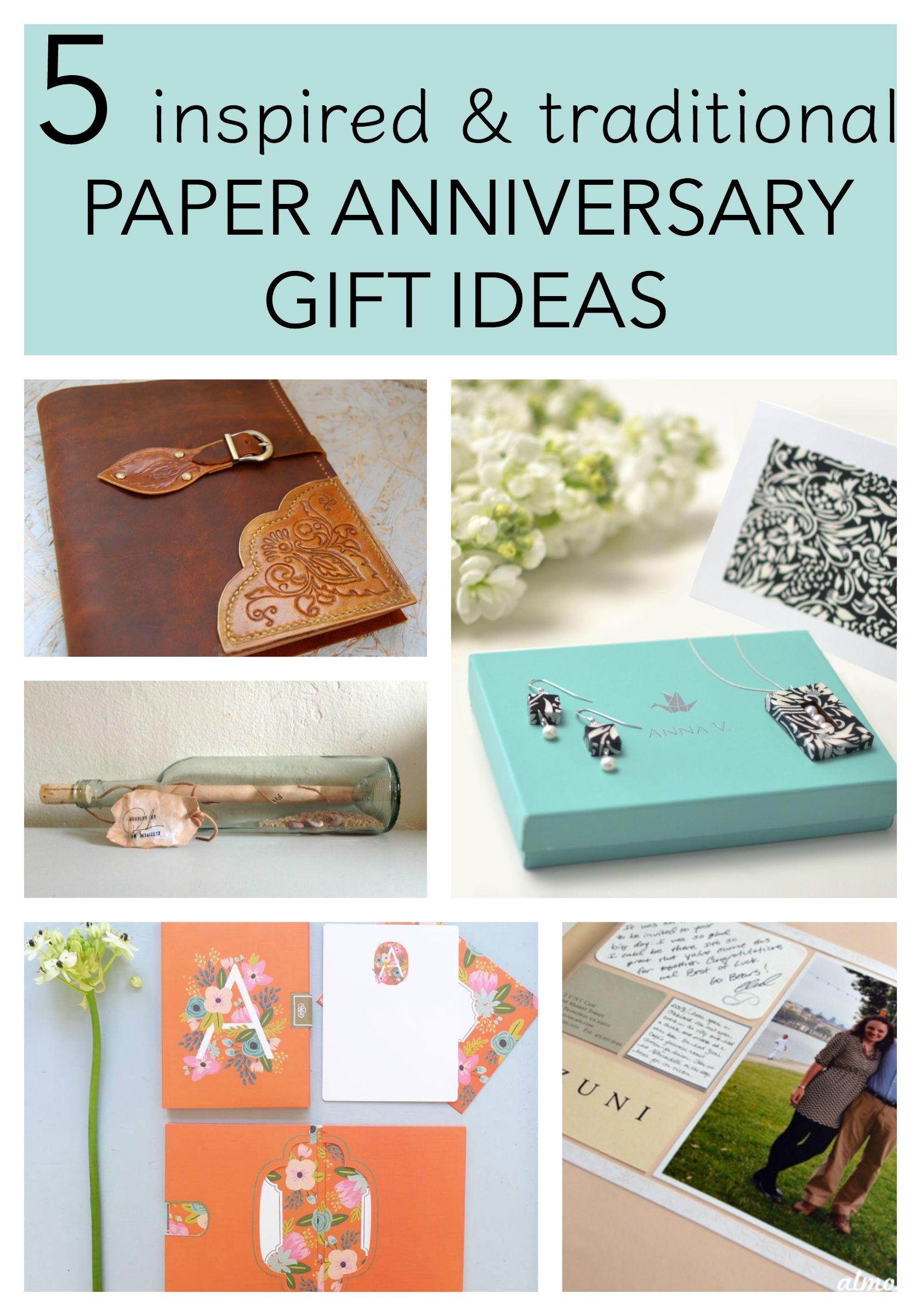 Paper Wedding Anniversary Gift Ideas
 5 Traditional Paper Anniversary Gift Ideas for Her