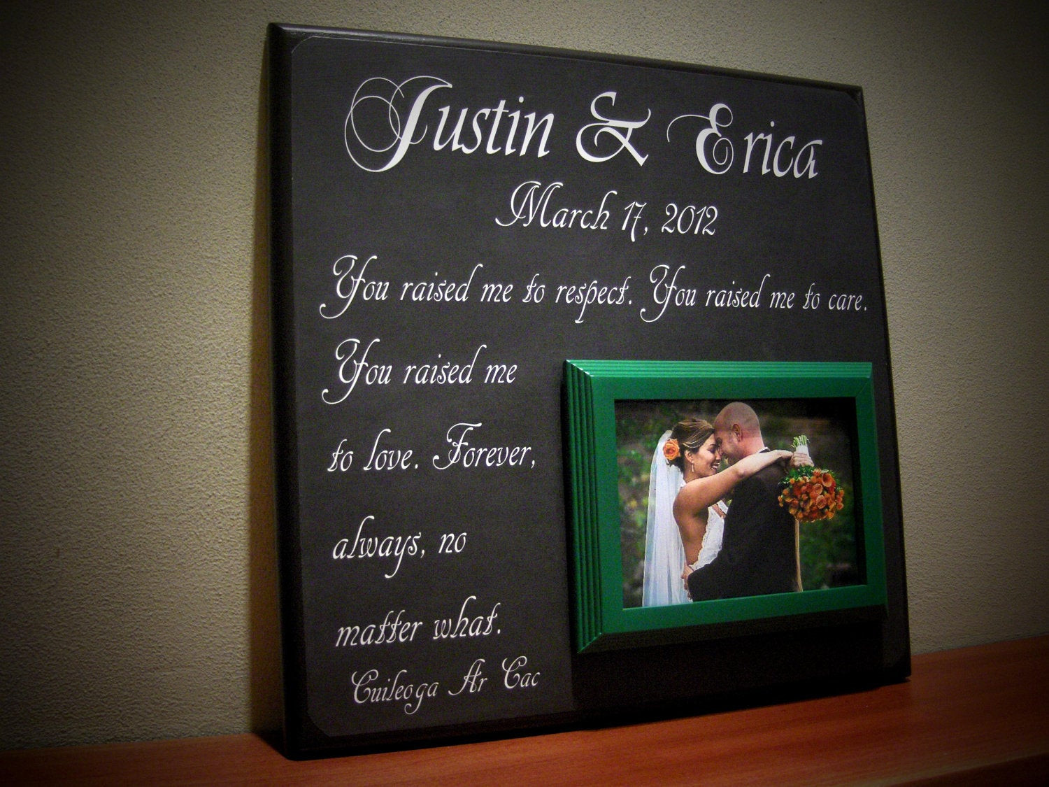 Parents Gifts For Wedding
 Personalized Wedding Gift for Parents Parents by