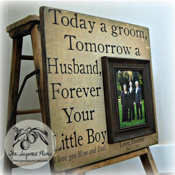 Parents Gifts For Wedding
 Parents Wedding Gift Personalized Picture Frame by