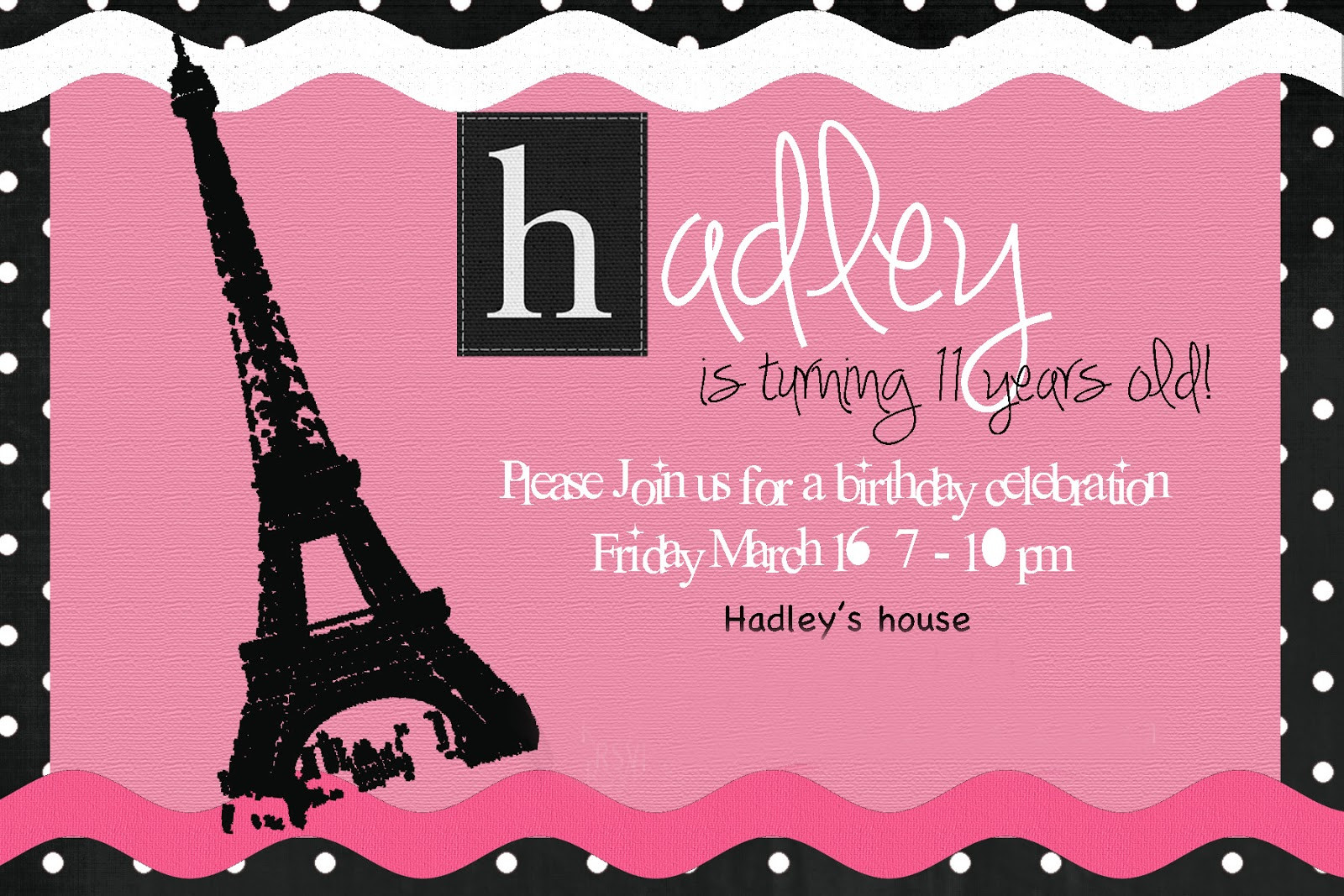 Paris Themed Birthday Invitations
 The Seal Bark Ooh la la Paris birthday party