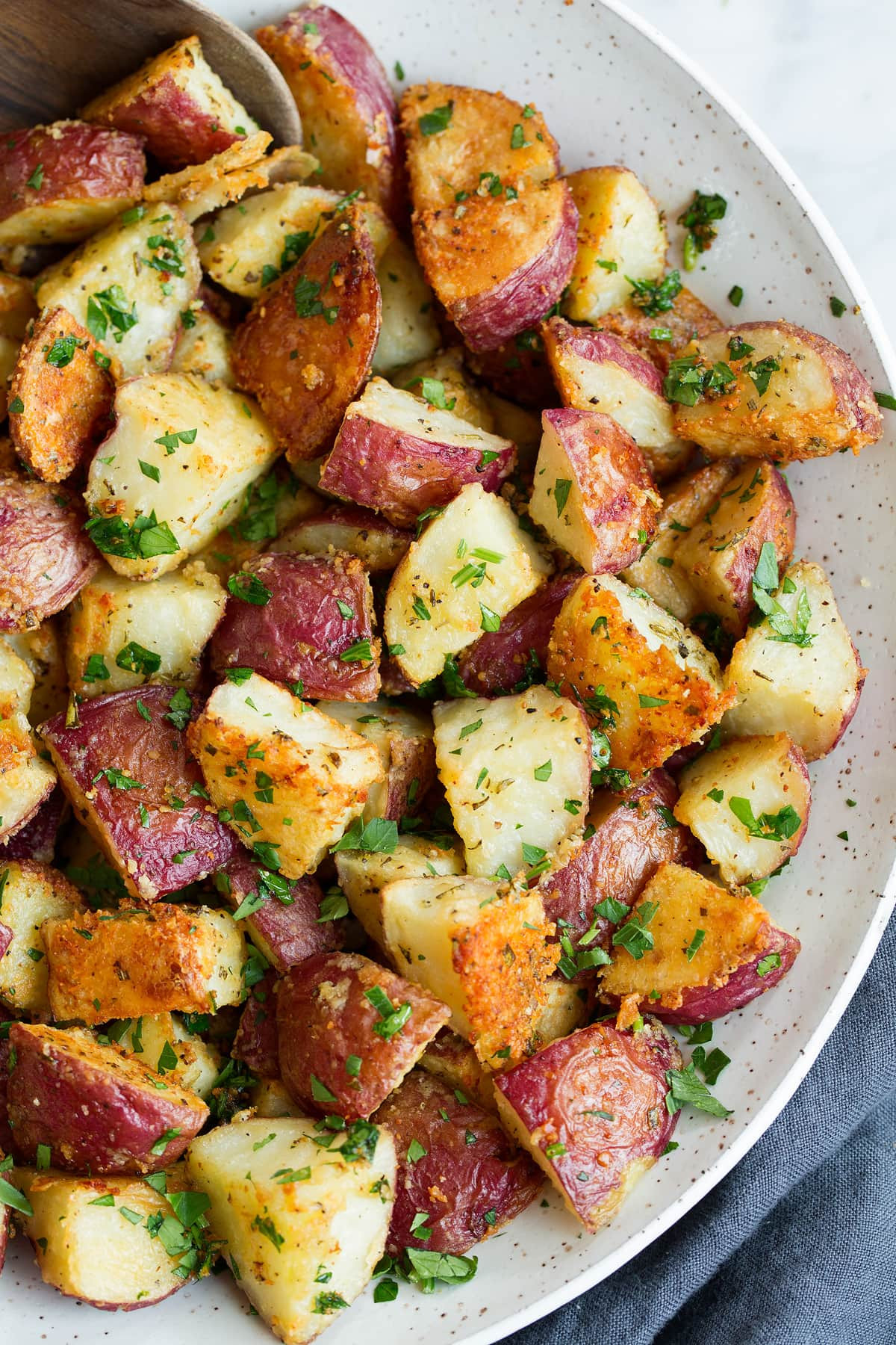 Parmesan Roasted Potatoes
 Oven Roasted Potatoes with Parmesan Garlic & Herbs