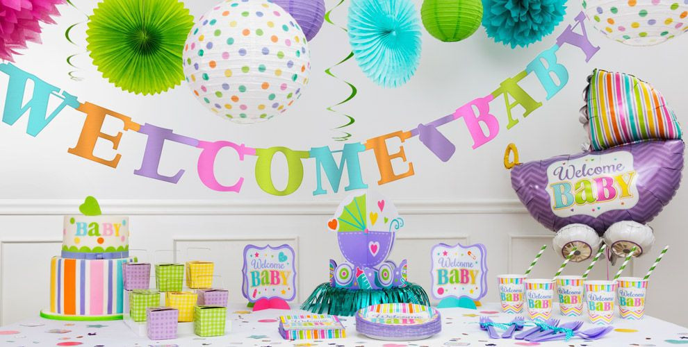 Party City Baby Decorations
 Bright Wel e Baby Shower Decorations Party City