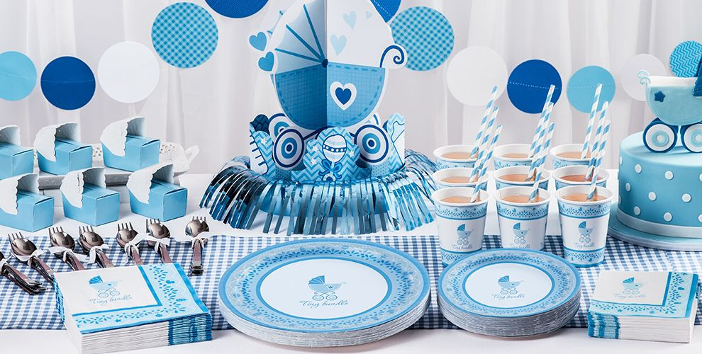 Party City Baby Decorations
 Celebrate Boy Baby Shower Supplies Party City