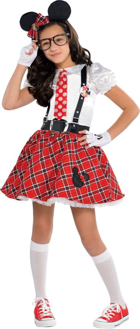 Party City Costumes Kids
 Girls Minnie Mouse Nerd Costume Party City