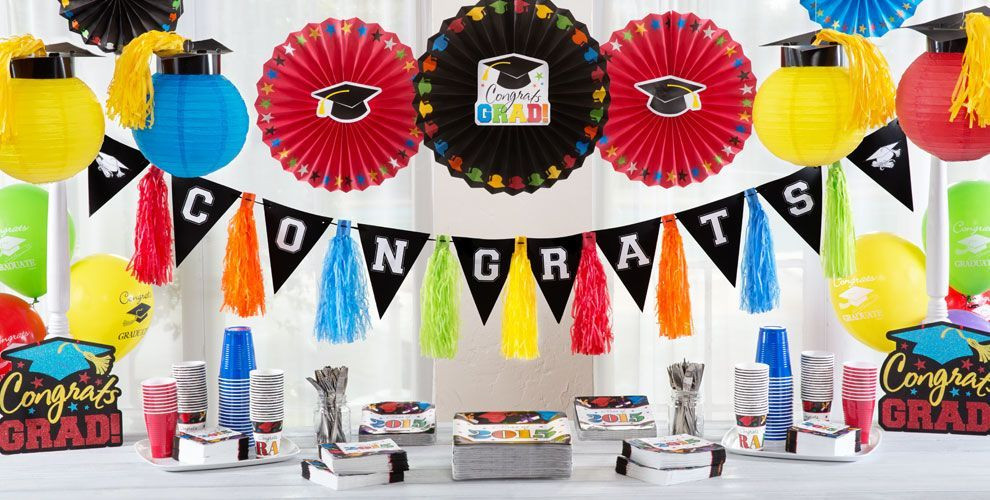 Party City Graduation Ideas
 Colorful Brights Graduation Decorations Graduation Party