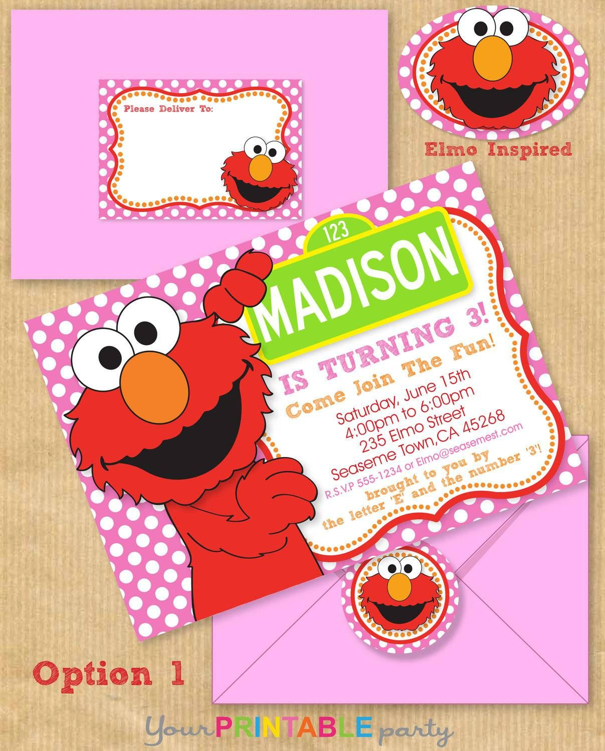 Party City Invitations Birthday
 Elmo Invitations Party City