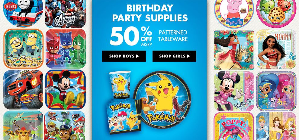 Party City Kids Birthday
 Birthday Party Supplies for Kids & Adults Birthday Party